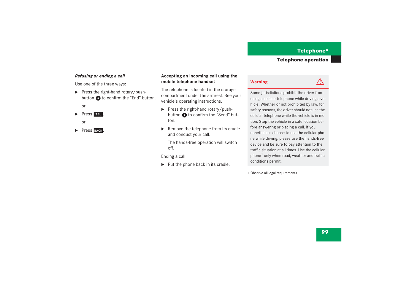 Mercedes-Benz G-Class 2006 COMAND Manual User Manual | Page 105 / 239