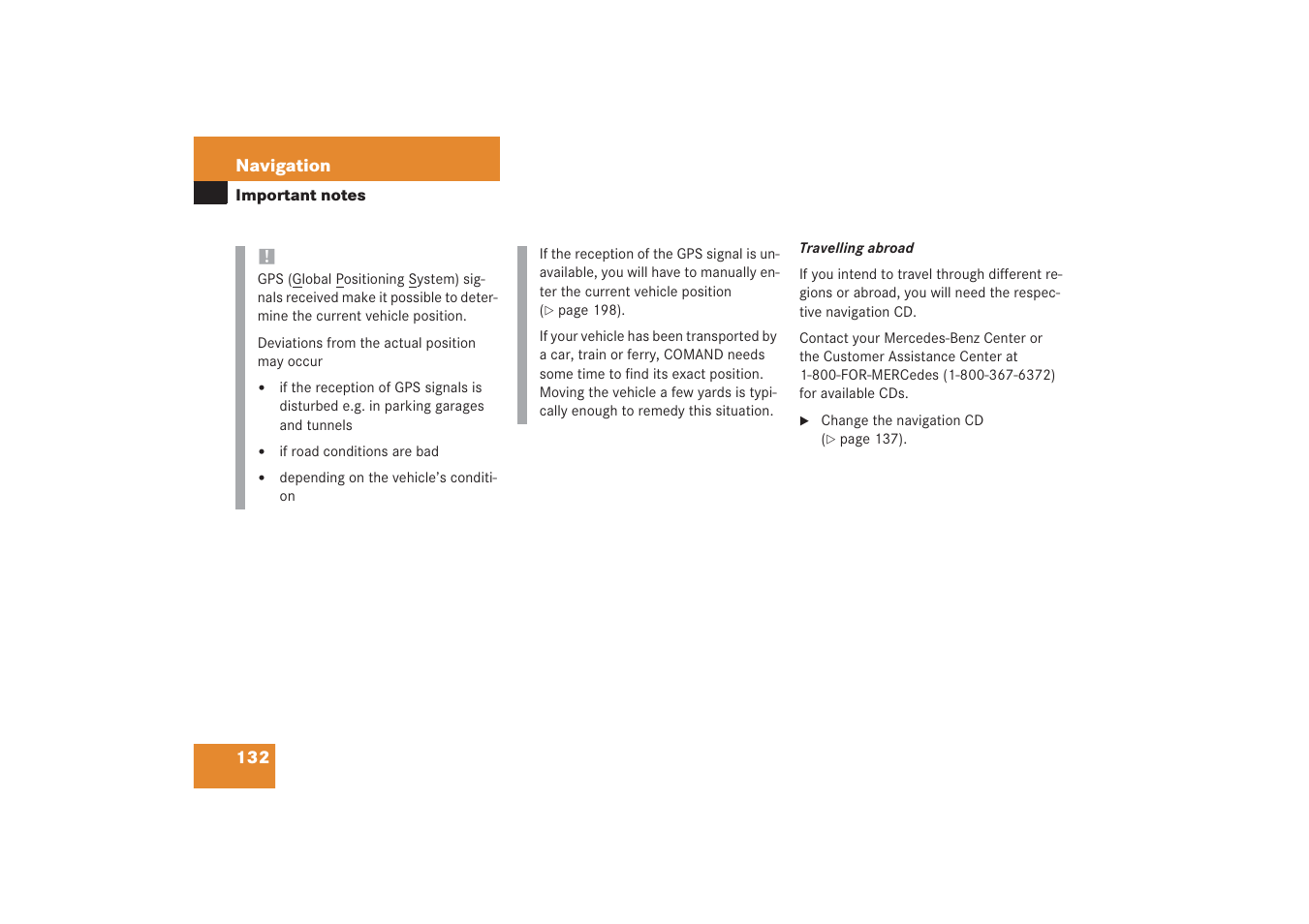 Mercedes-Benz G-Class 2006 COMAND Manual User Manual | Page 138 / 239