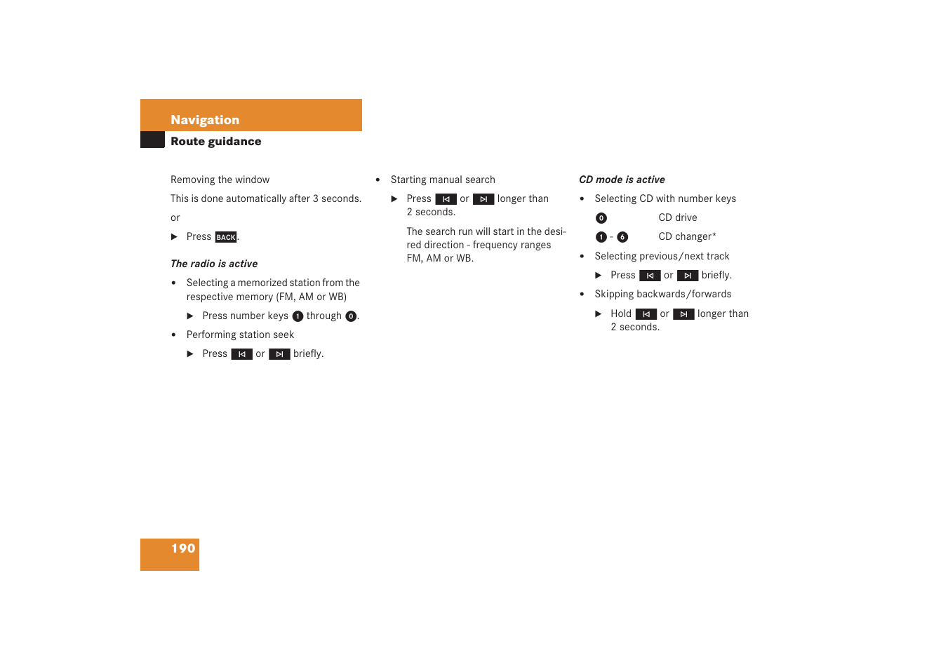 Mercedes-Benz G-Class 2006 COMAND Manual User Manual | Page 196 / 239