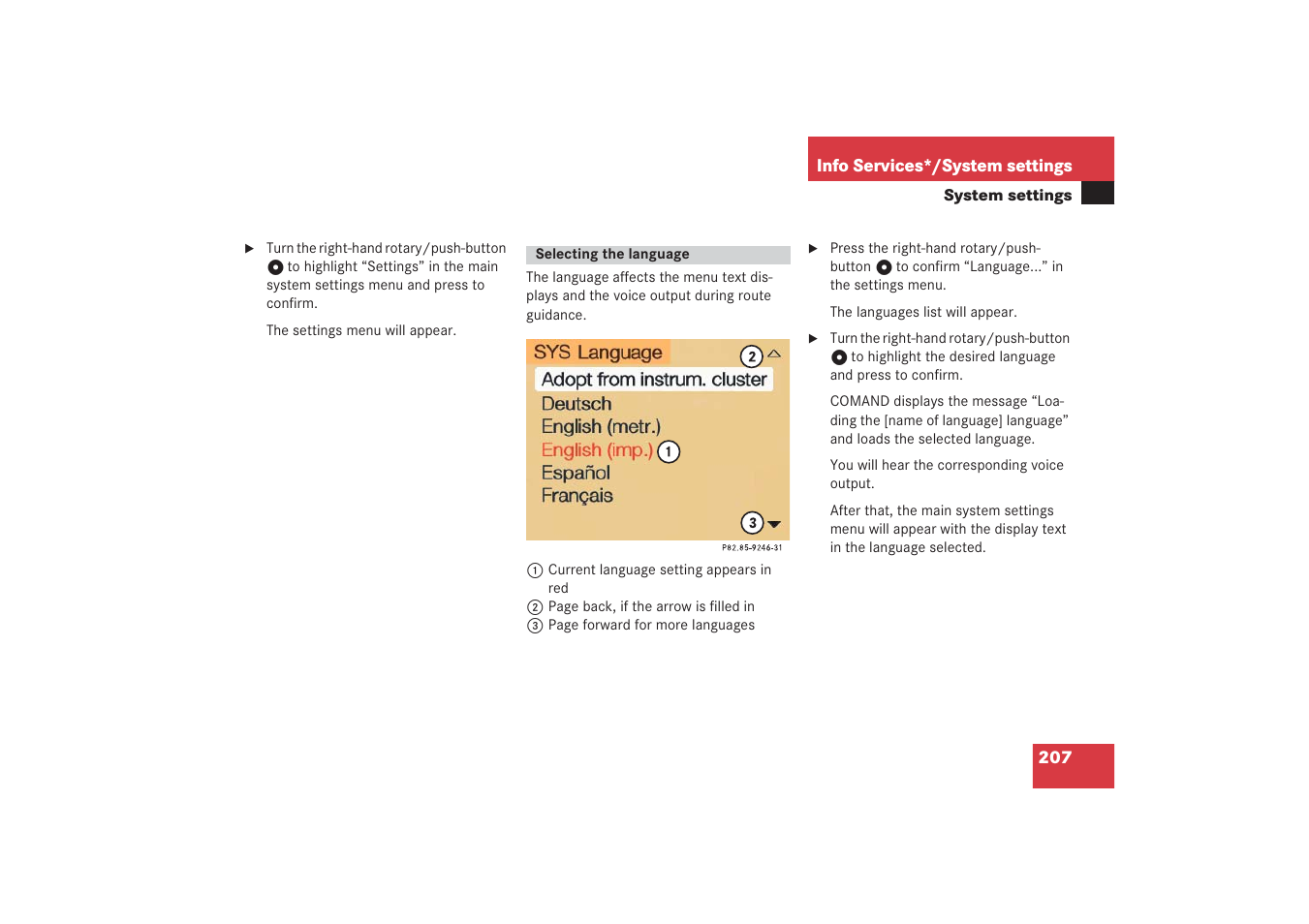 Mercedes-Benz G-Class 2006 COMAND Manual User Manual | Page 213 / 239