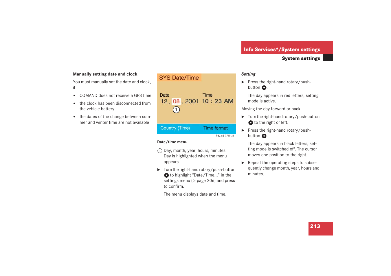 Mercedes-Benz G-Class 2006 COMAND Manual User Manual | Page 219 / 239