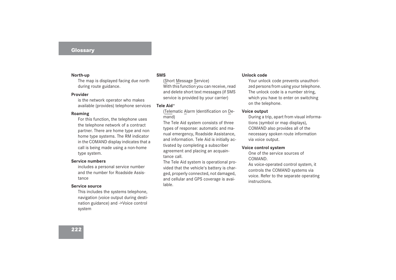 Mercedes-Benz G-Class 2006 COMAND Manual User Manual | Page 228 / 239