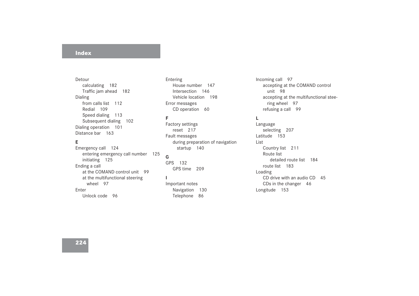 Mercedes-Benz G-Class 2006 COMAND Manual User Manual | Page 230 / 239