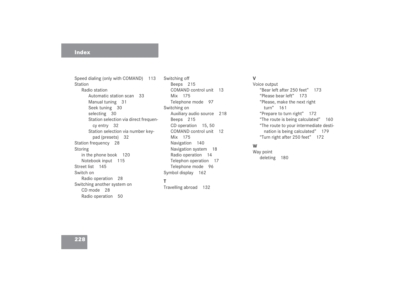 Mercedes-Benz G-Class 2006 COMAND Manual User Manual | Page 234 / 239