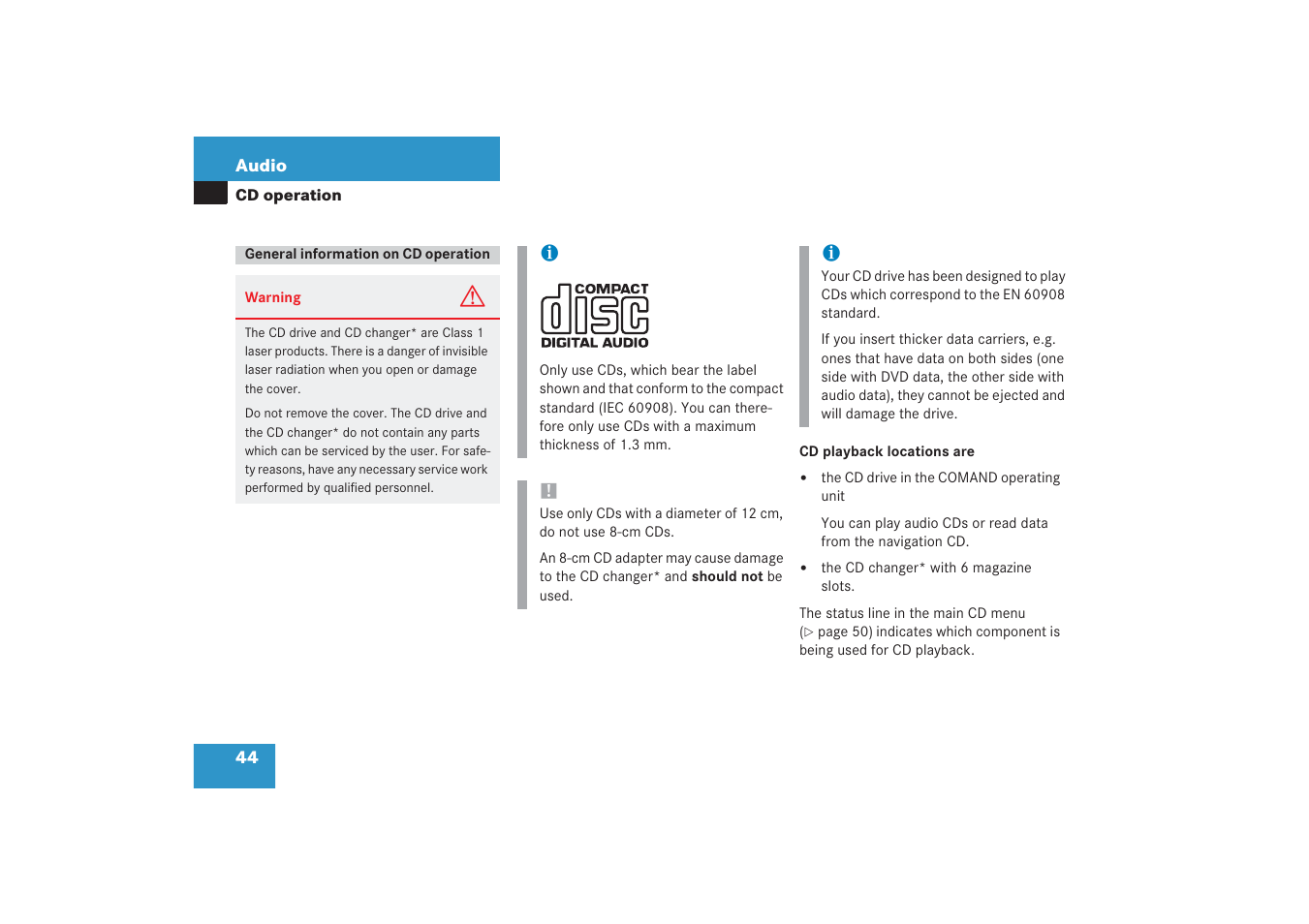 Mercedes-Benz G-Class 2006 COMAND Manual User Manual | Page 50 / 239