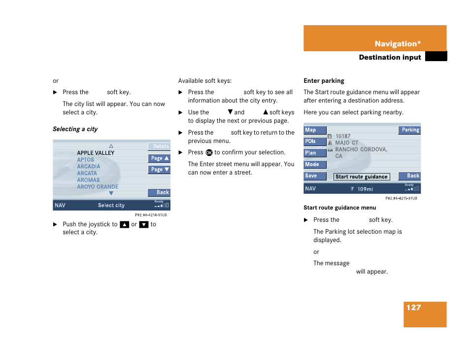 Mercedes-Benz C-Class 2006 COMAND Manual User Manual | Page 129 / 202