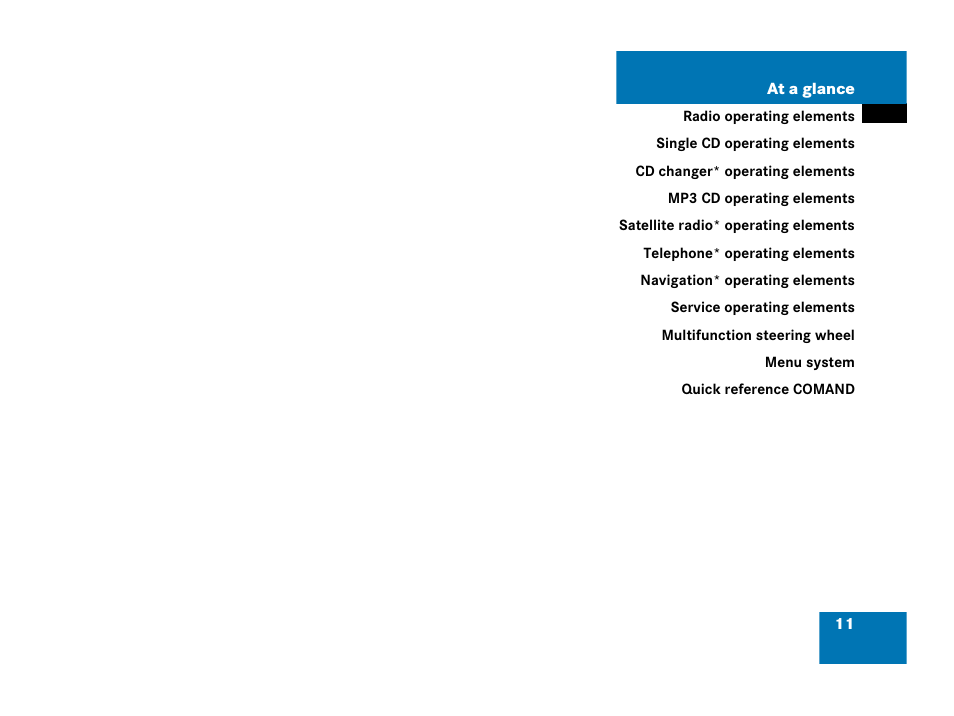 Mercedes-Benz C-Class 2006 COMAND Manual User Manual | Page 13 / 202