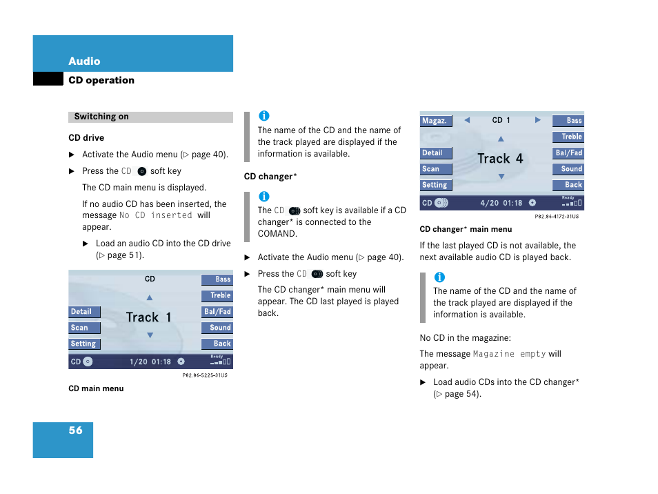 Mercedes-Benz C-Class 2006 COMAND Manual User Manual | Page 58 / 202