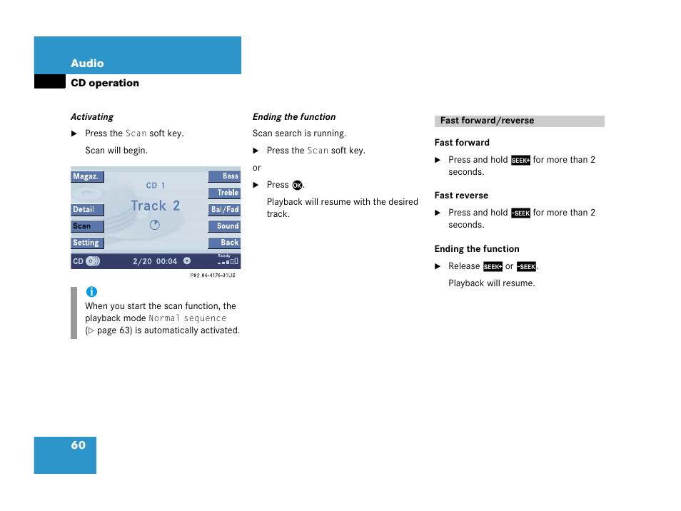 Mercedes-Benz C-Class 2006 COMAND Manual User Manual | Page 62 / 202