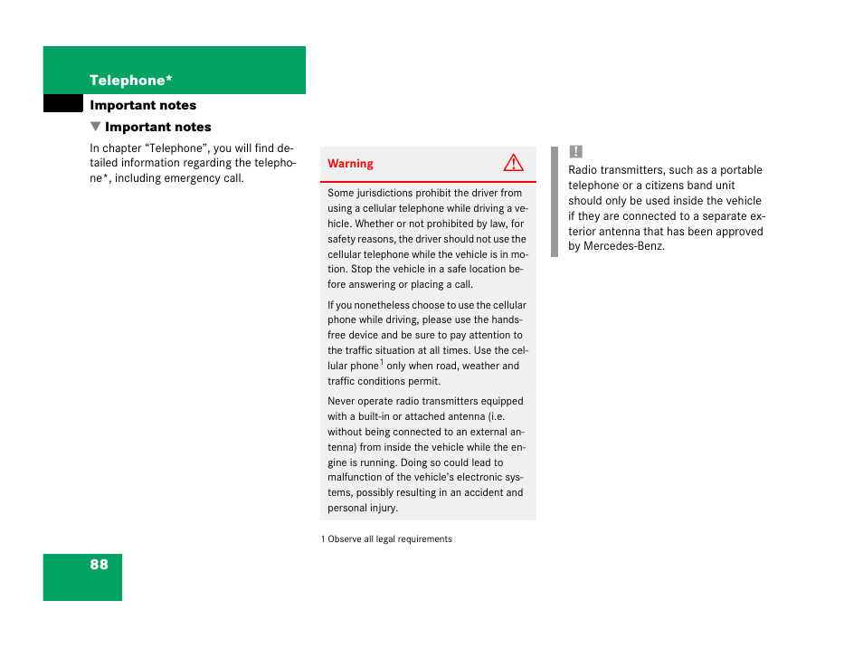 Mercedes-Benz C-Class 2006 COMAND Manual User Manual | Page 90 / 202