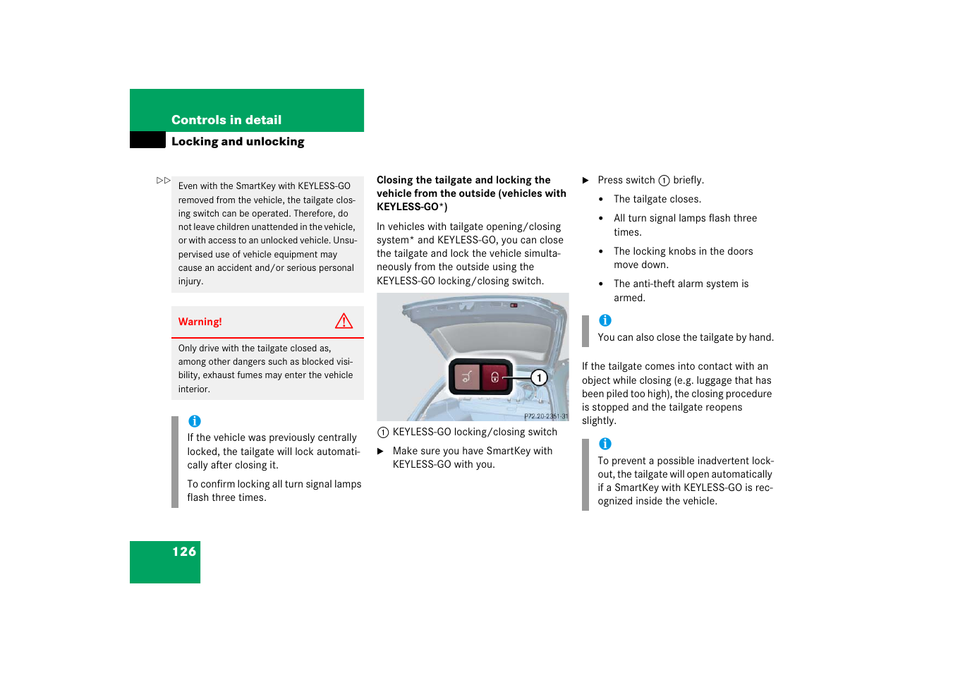 Mercedes-Benz E-Wagon 2006 Owners Manual User Manual | Page 127 / 521