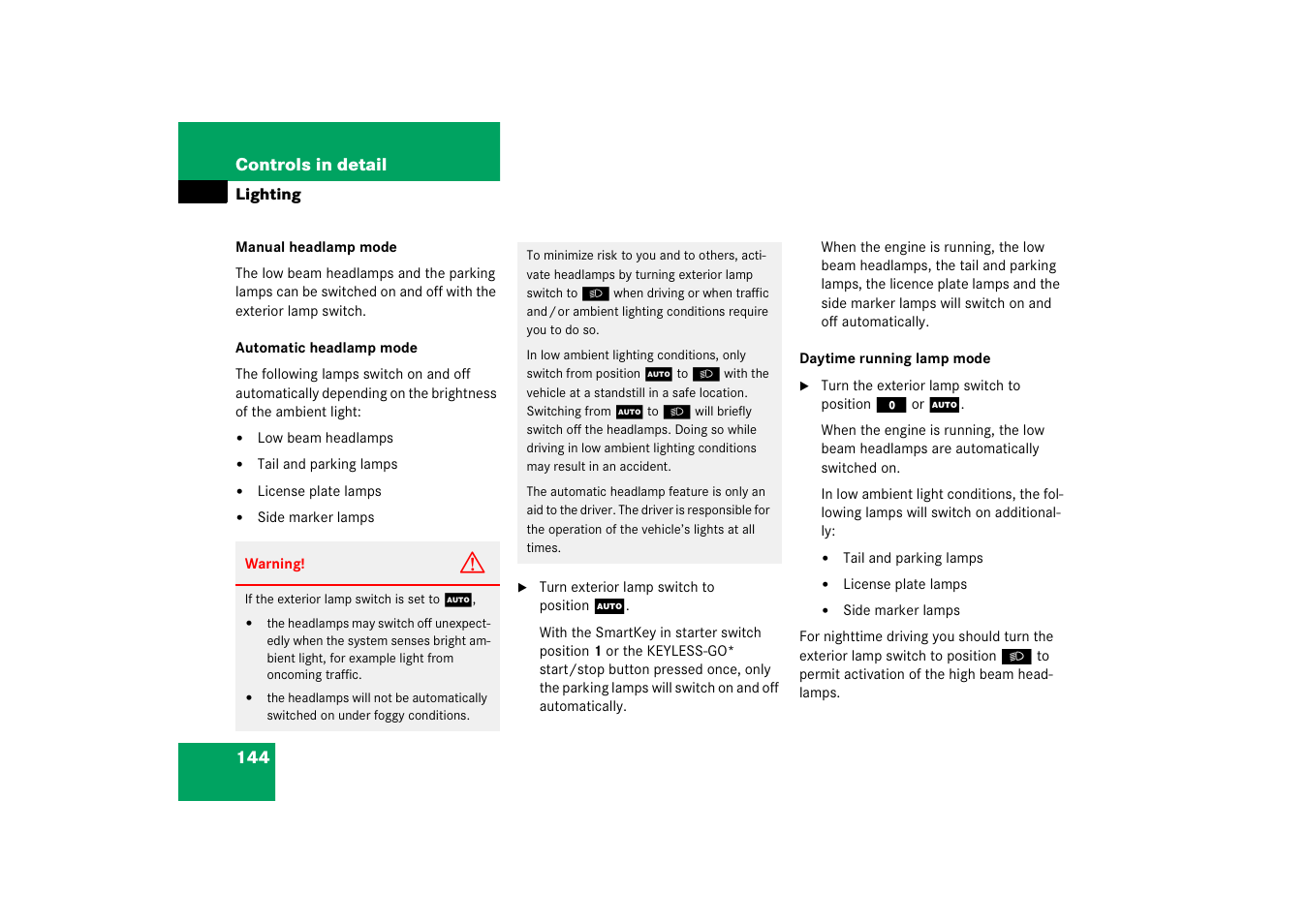 Mercedes-Benz E-Wagon 2006 Owners Manual User Manual | Page 145 / 521