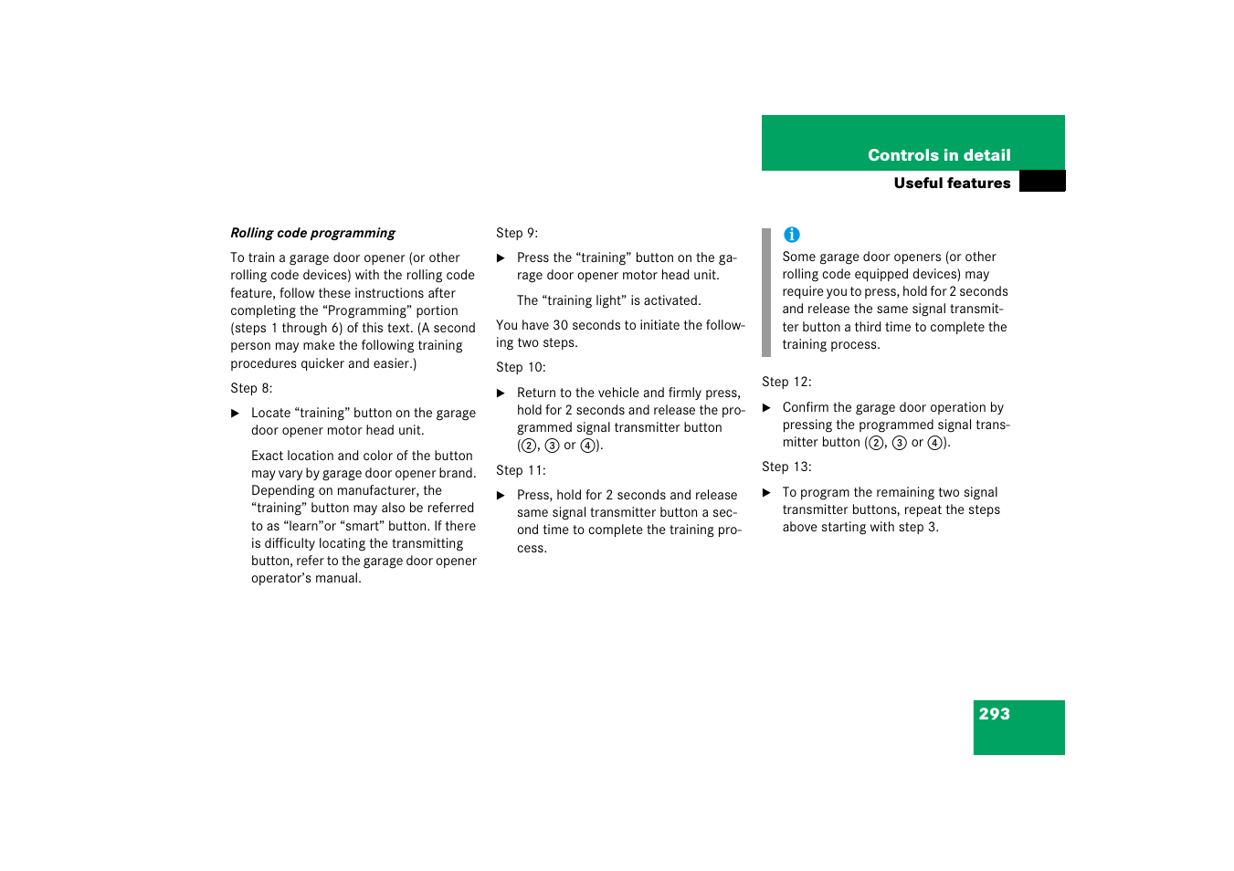 Mercedes-Benz E-Wagon 2006 Owners Manual User Manual | Page 294 / 521