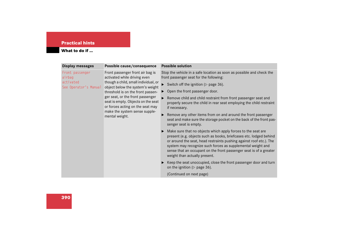 Mercedes-Benz E-Wagon 2006 Owners Manual User Manual | Page 391 / 521