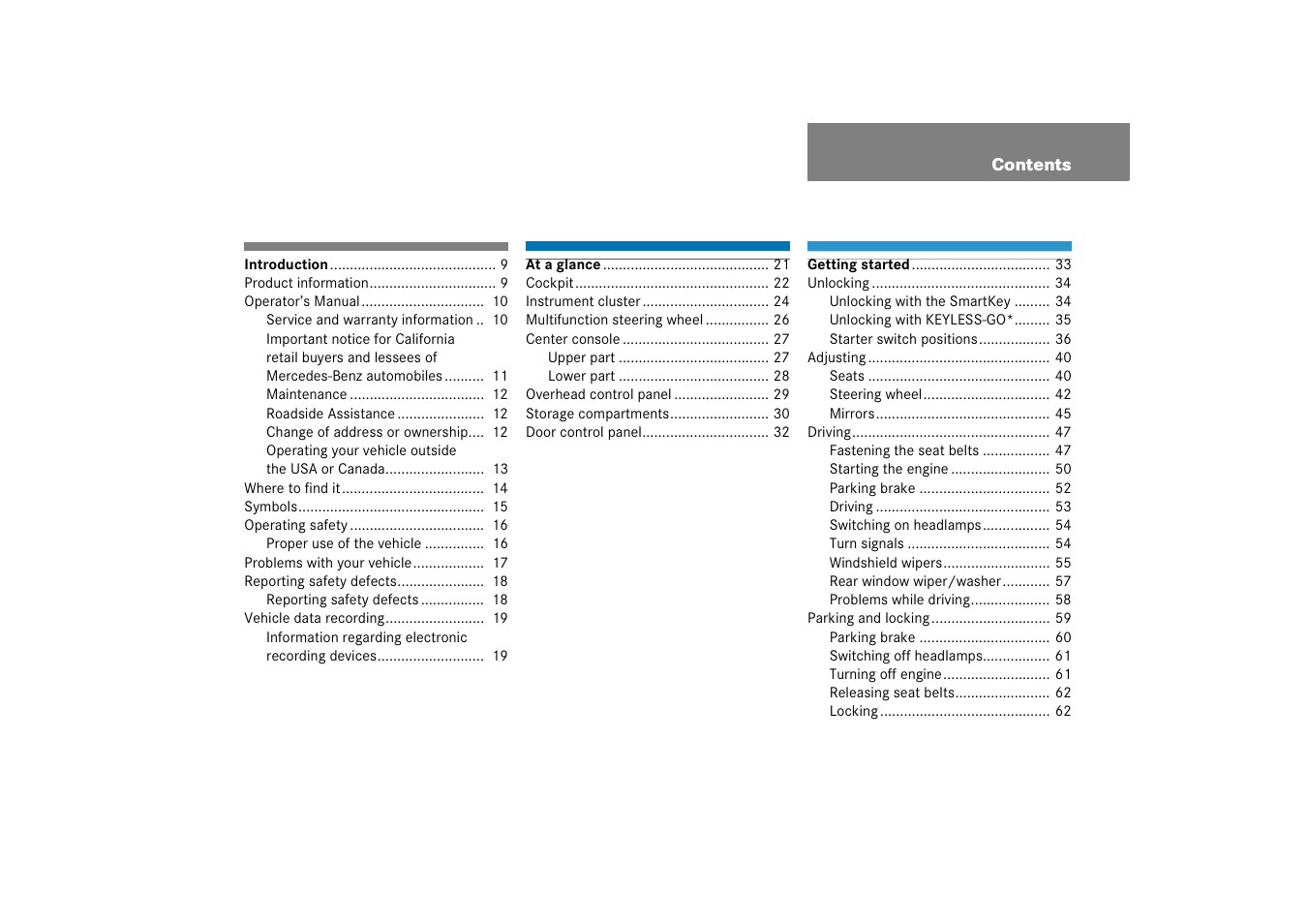 Mercedes-Benz E-Wagon 2006 Owners Manual User Manual | Page 4 / 521