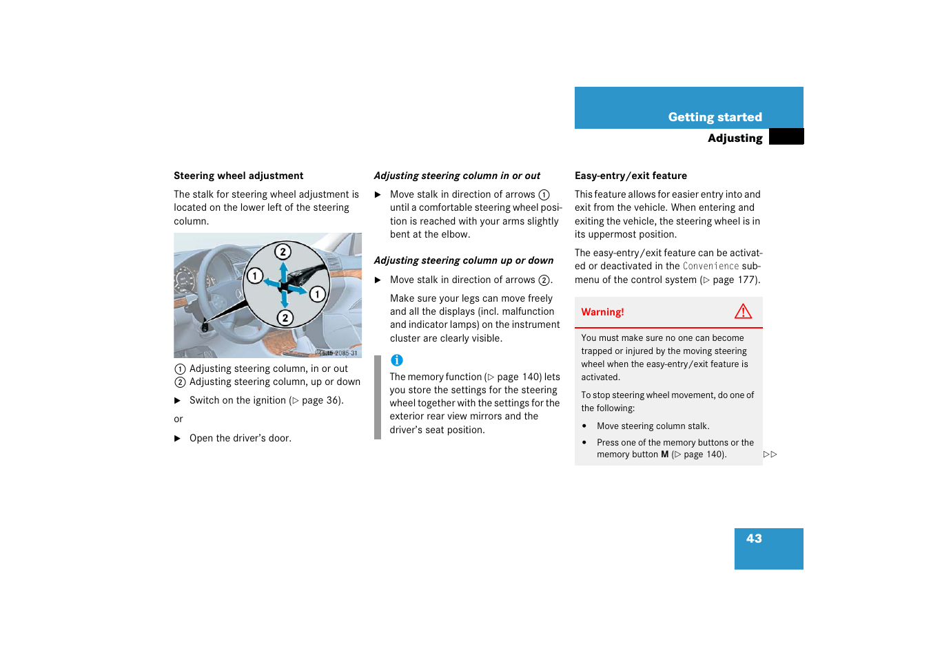 Mercedes-Benz E-Wagon 2006 Owners Manual User Manual | Page 44 / 521