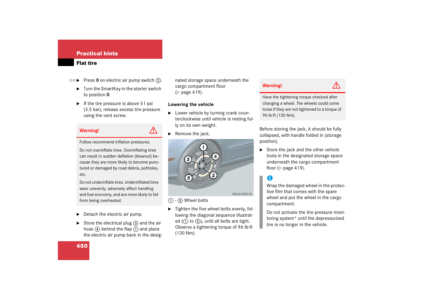 Mercedes-Benz E-Wagon 2006 Owners Manual User Manual | Page 451 / 521