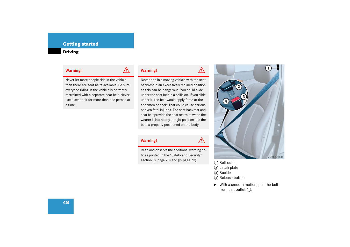 Mercedes-Benz E-Wagon 2006 Owners Manual User Manual | Page 49 / 521