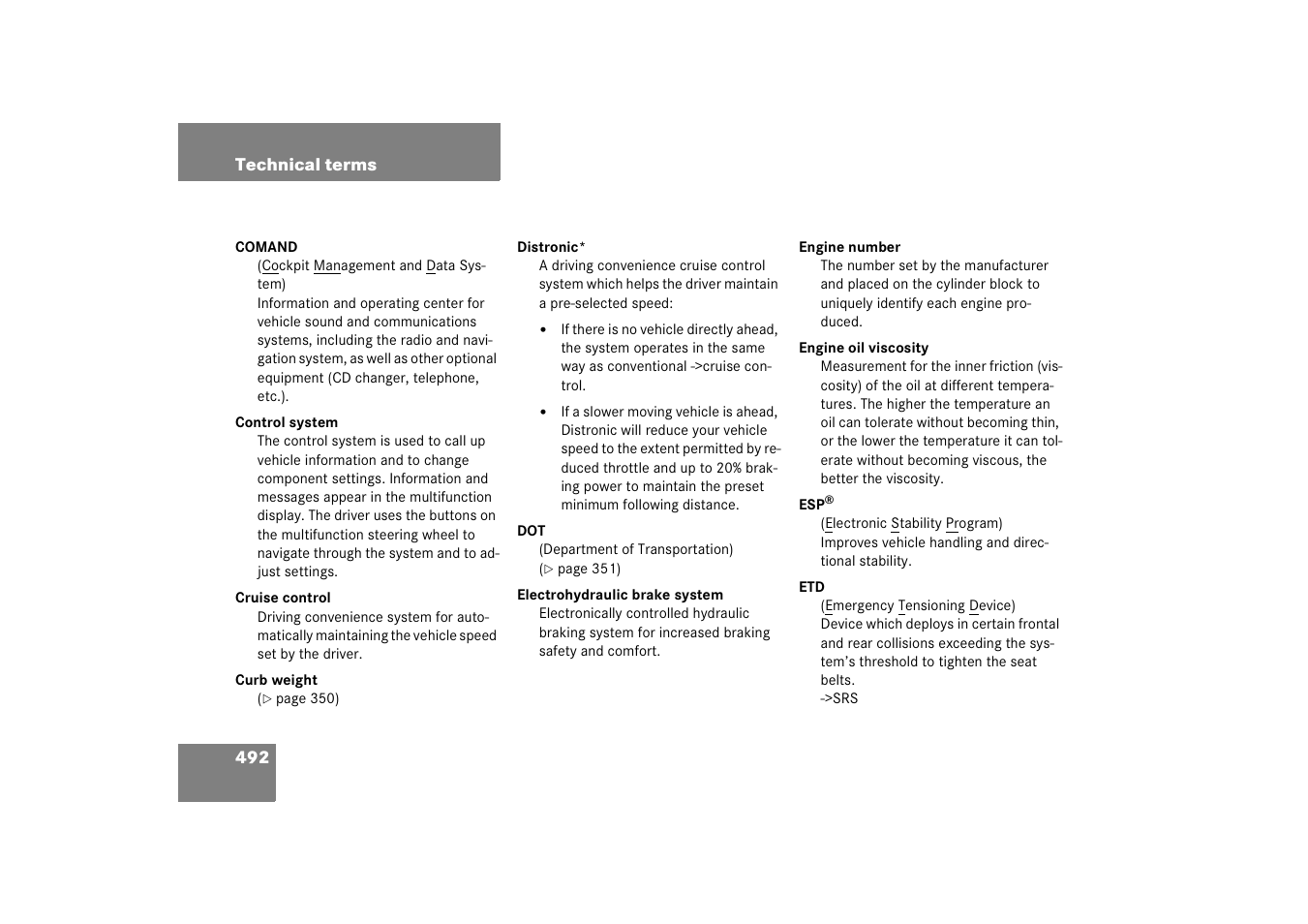 Mercedes-Benz E-Wagon 2006 Owners Manual User Manual | Page 493 / 521