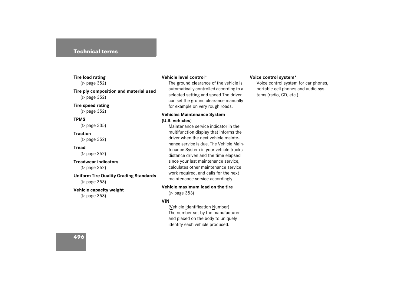 Mercedes-Benz E-Wagon 2006 Owners Manual User Manual | Page 497 / 521