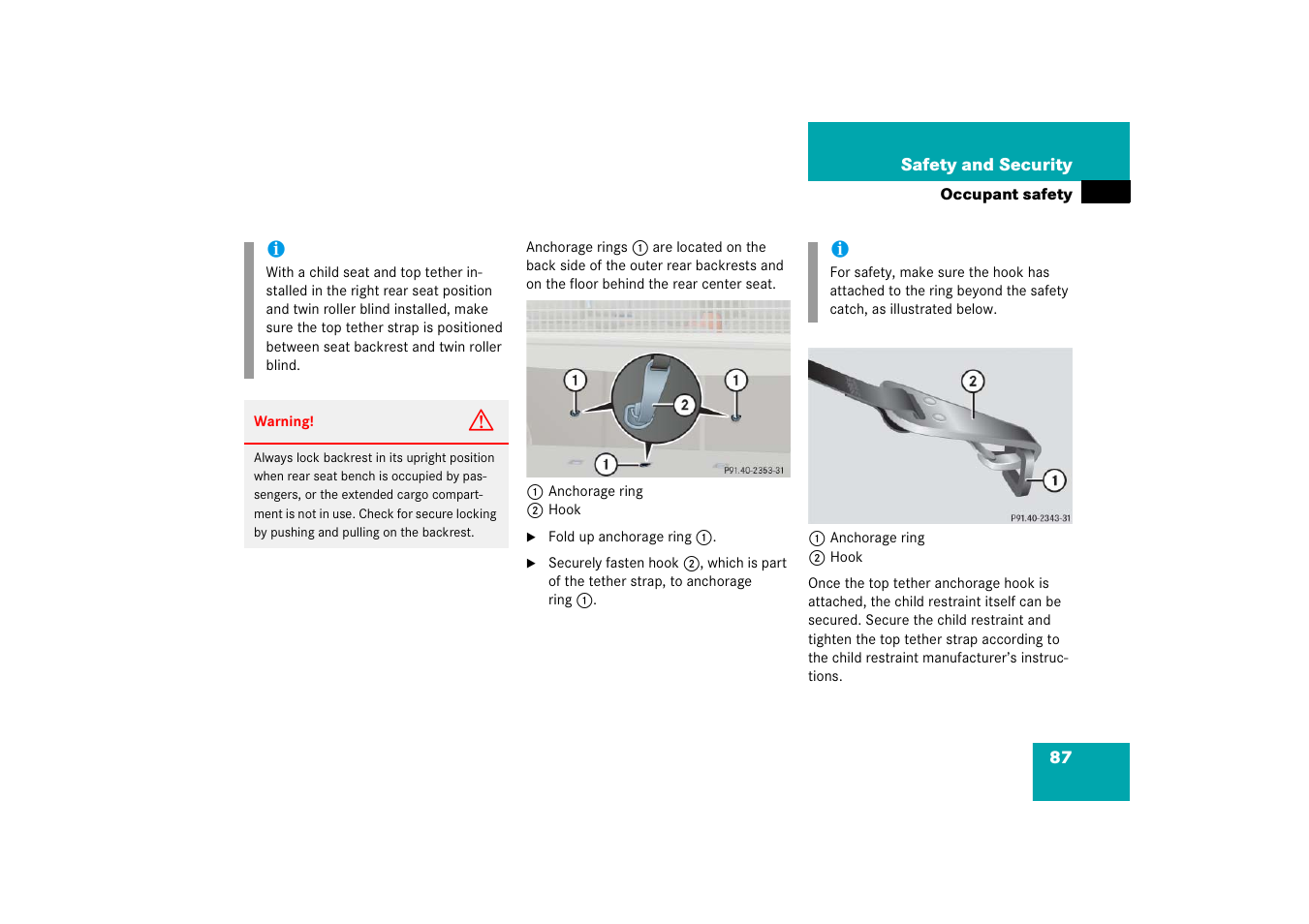 Mercedes-Benz E-Wagon 2006 Owners Manual User Manual | Page 88 / 521