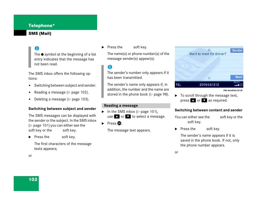 Mercedes-Benz E-Class 2006 COMAND Manual User Manual | Page 103 / 185