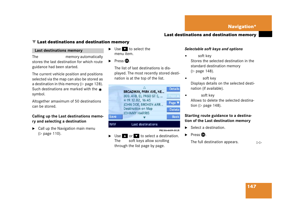 Mercedes-Benz E-Class 2006 COMAND Manual User Manual | Page 148 / 185