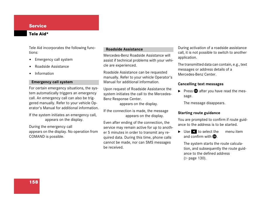 Mercedes-Benz E-Class 2006 COMAND Manual User Manual | Page 159 / 185
