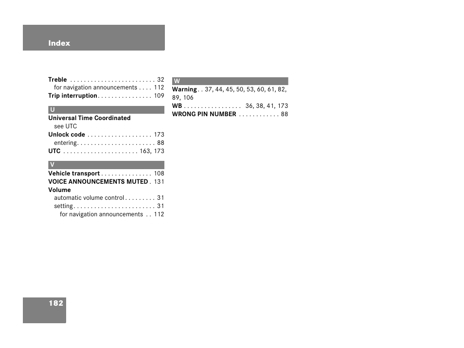 Mercedes-Benz E-Class 2006 COMAND Manual User Manual | Page 183 / 185