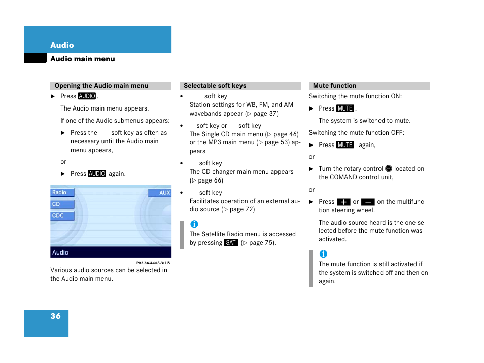 Mercedes-Benz E-Class 2006 COMAND Manual User Manual | Page 37 / 185