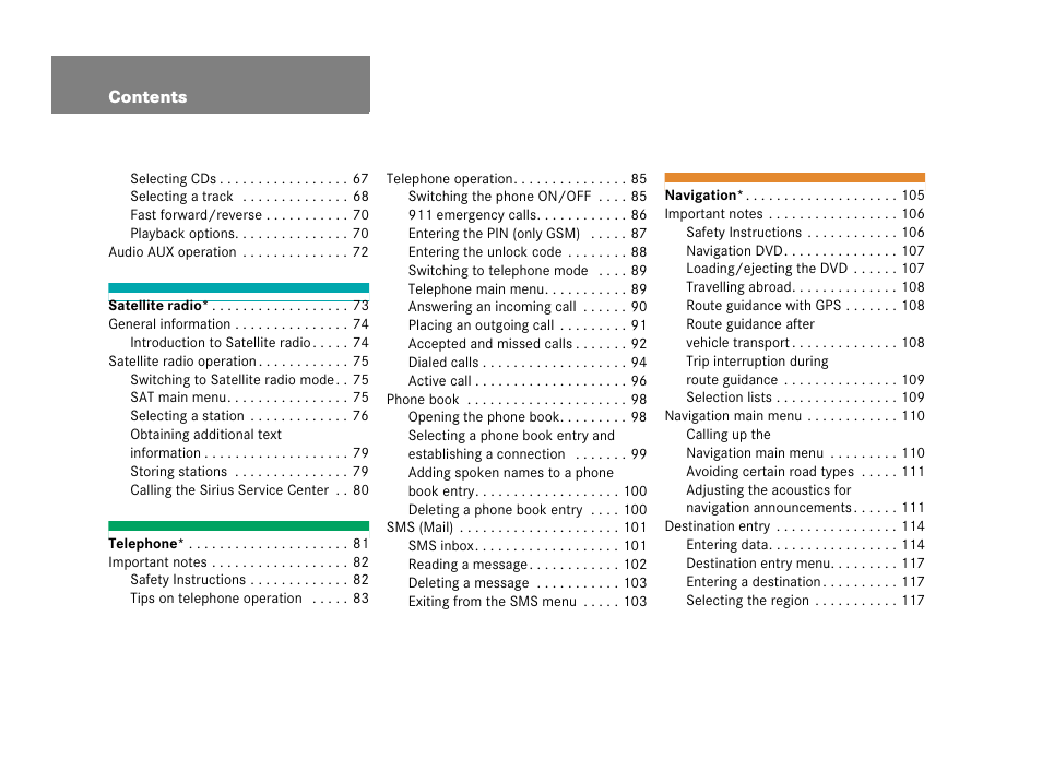 Mercedes-Benz E-Class 2006 COMAND Manual User Manual | Page 5 / 185