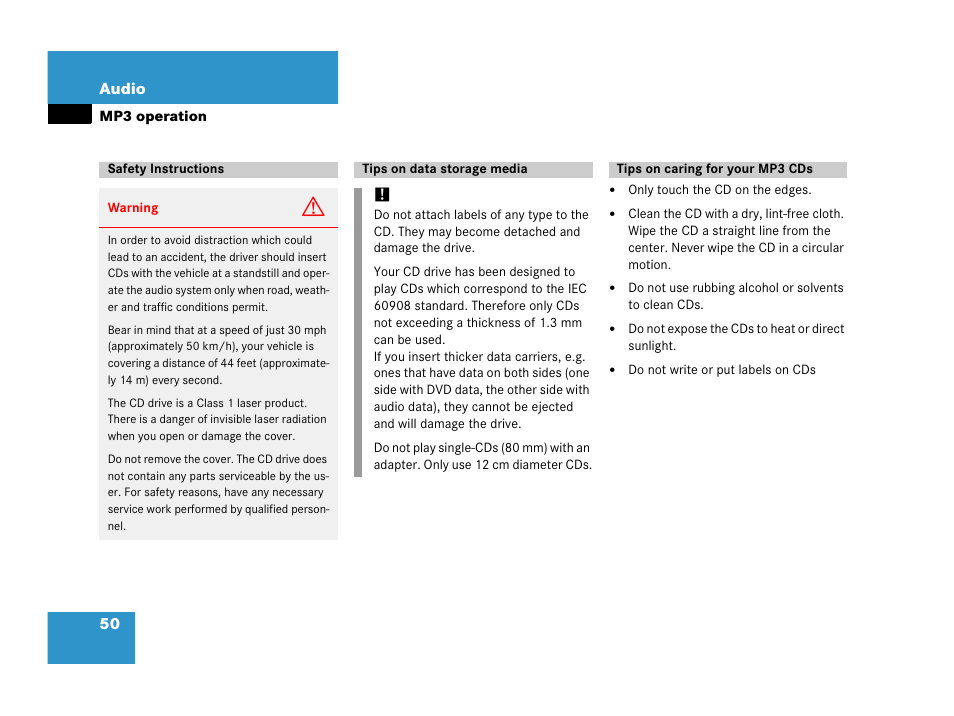 Mercedes-Benz E-Class 2006 COMAND Manual User Manual | Page 51 / 185