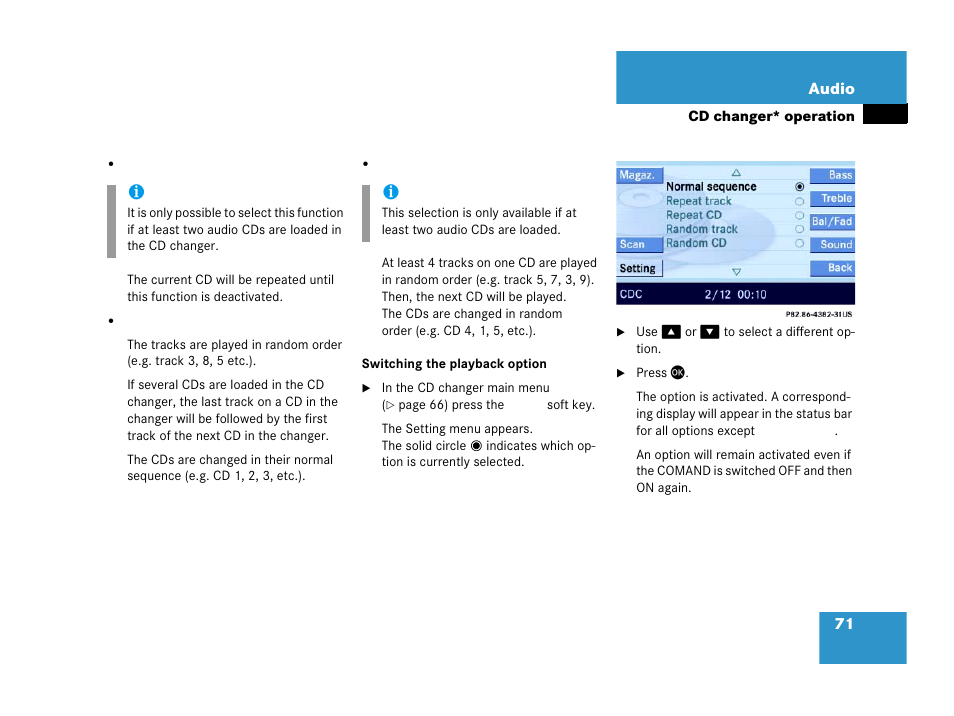 Mercedes-Benz E-Class 2006 COMAND Manual User Manual | Page 72 / 185