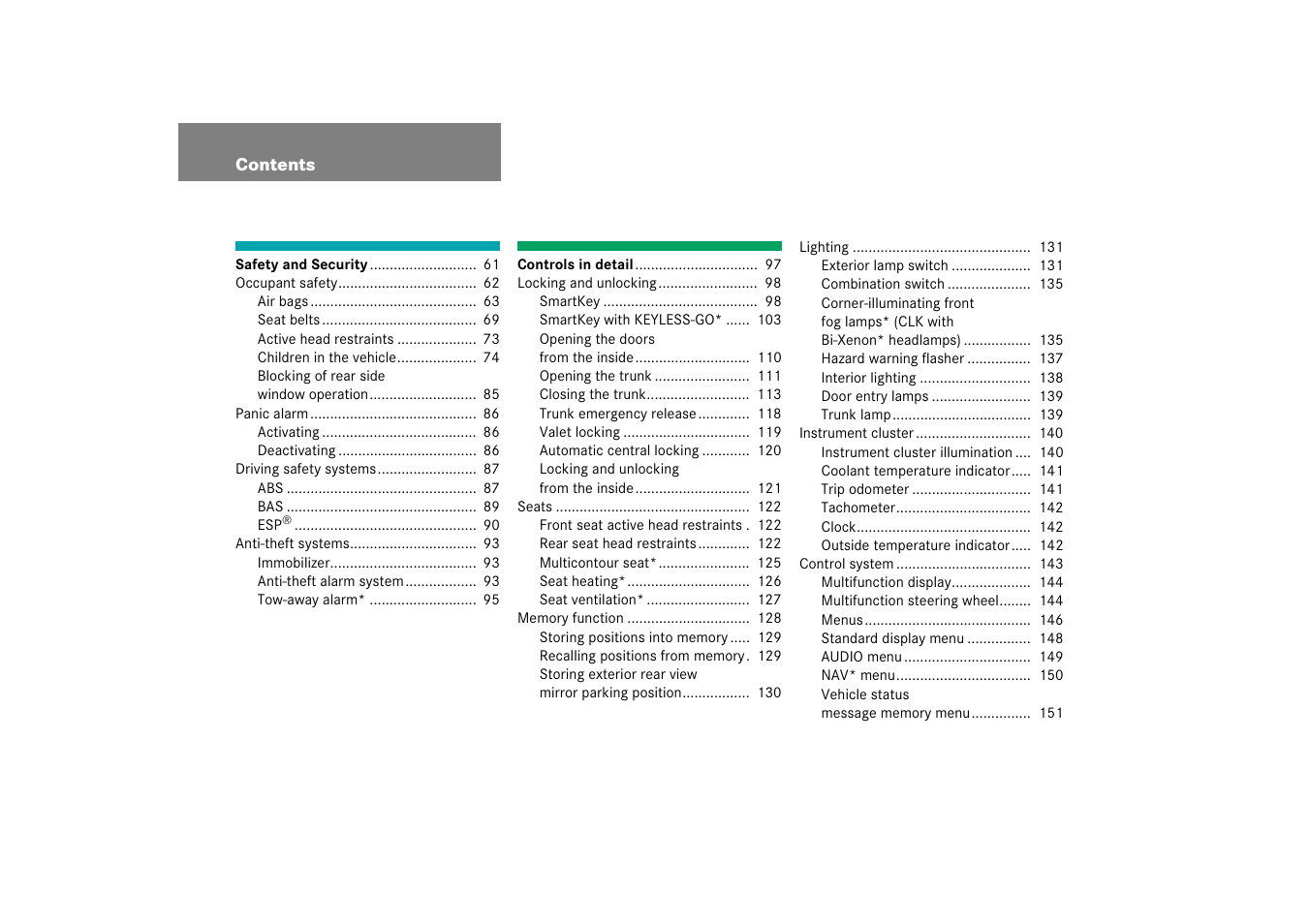 Mercedes-Benz CLK-Coupe 2006 Owners Manual User Manual | Page 5 / 489