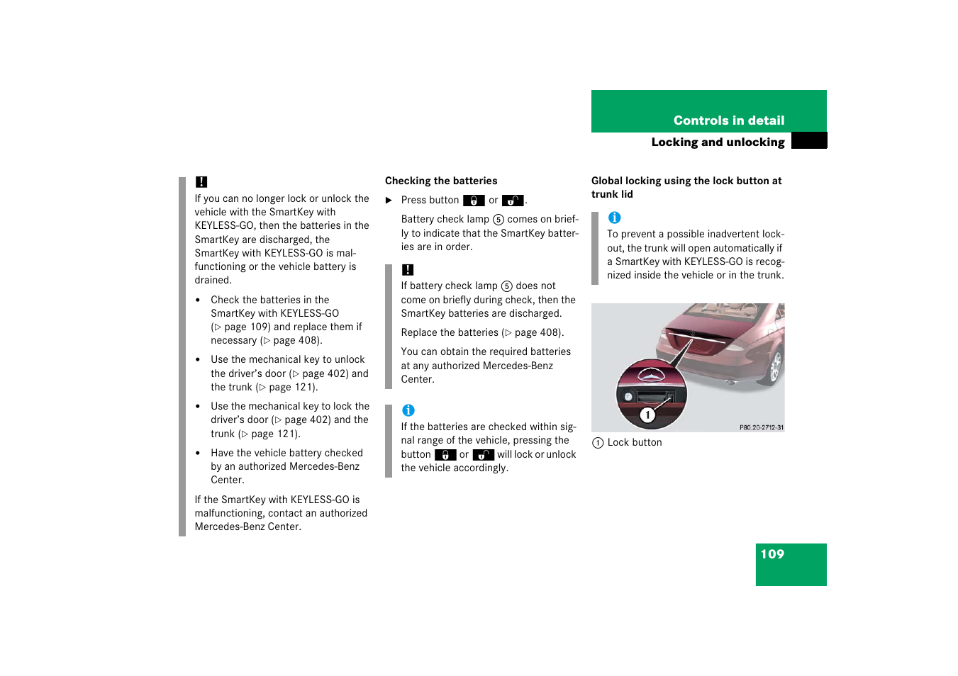 Mercedes-Benz CLS-Class 2006 Owners Manual User Manual | Page 110 / 498