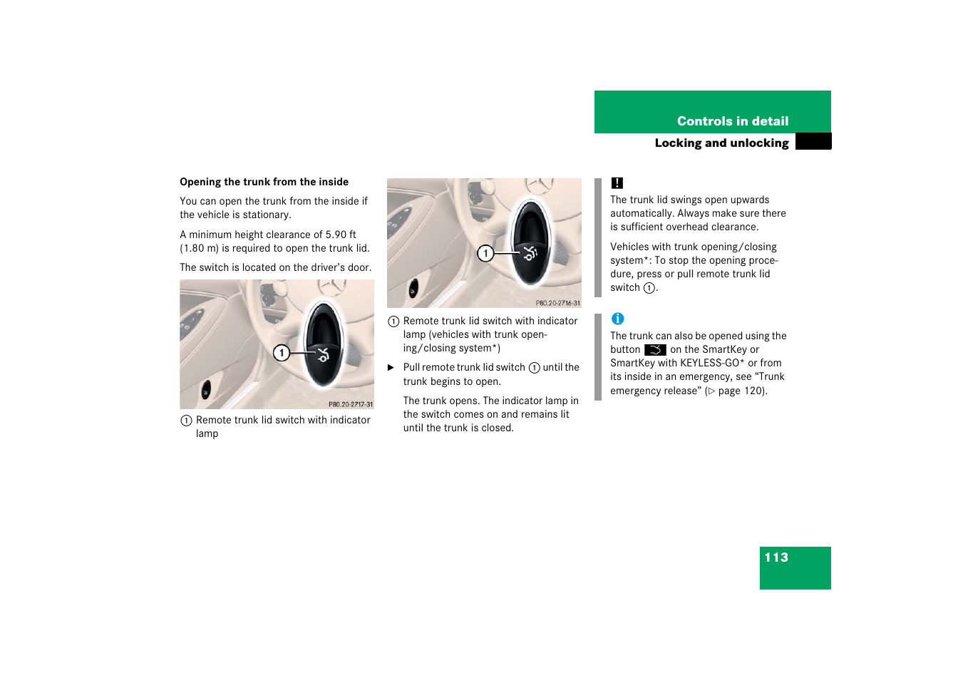 Mercedes-Benz CLS-Class 2006 Owners Manual User Manual | Page 114 / 498