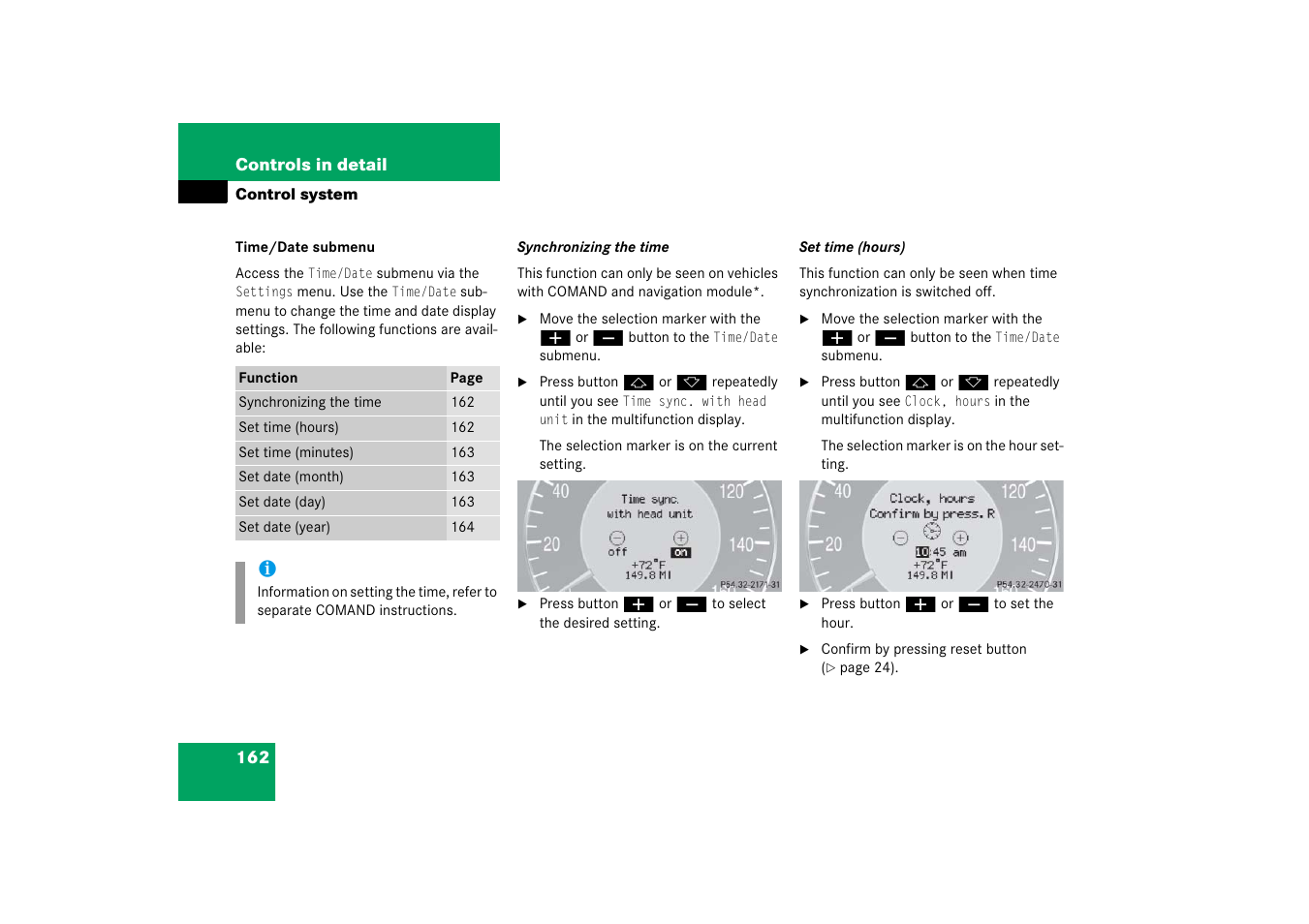 Mercedes-Benz CLS-Class 2006 Owners Manual User Manual | Page 163 / 498