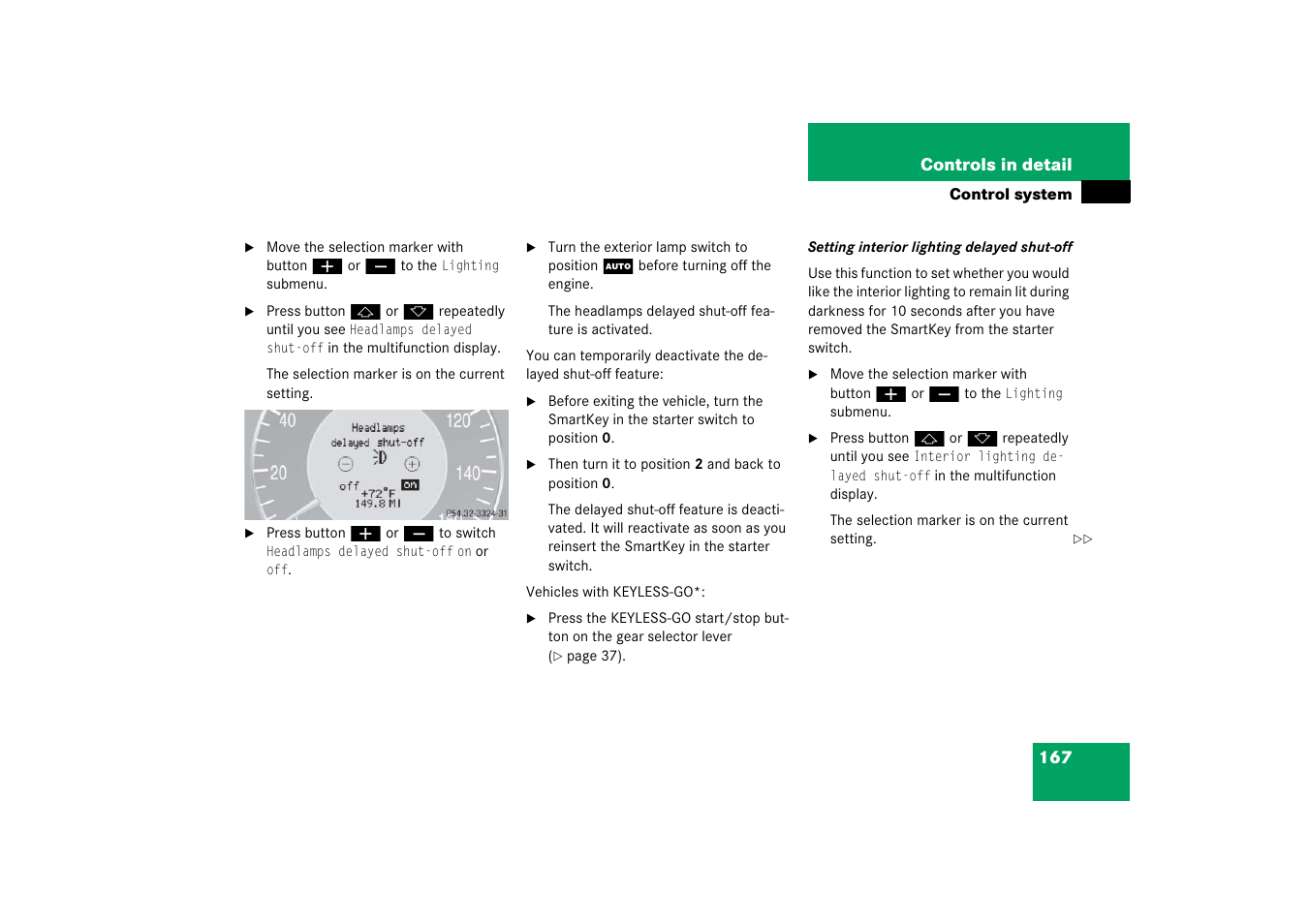 Mercedes-Benz CLS-Class 2006 Owners Manual User Manual | Page 168 / 498