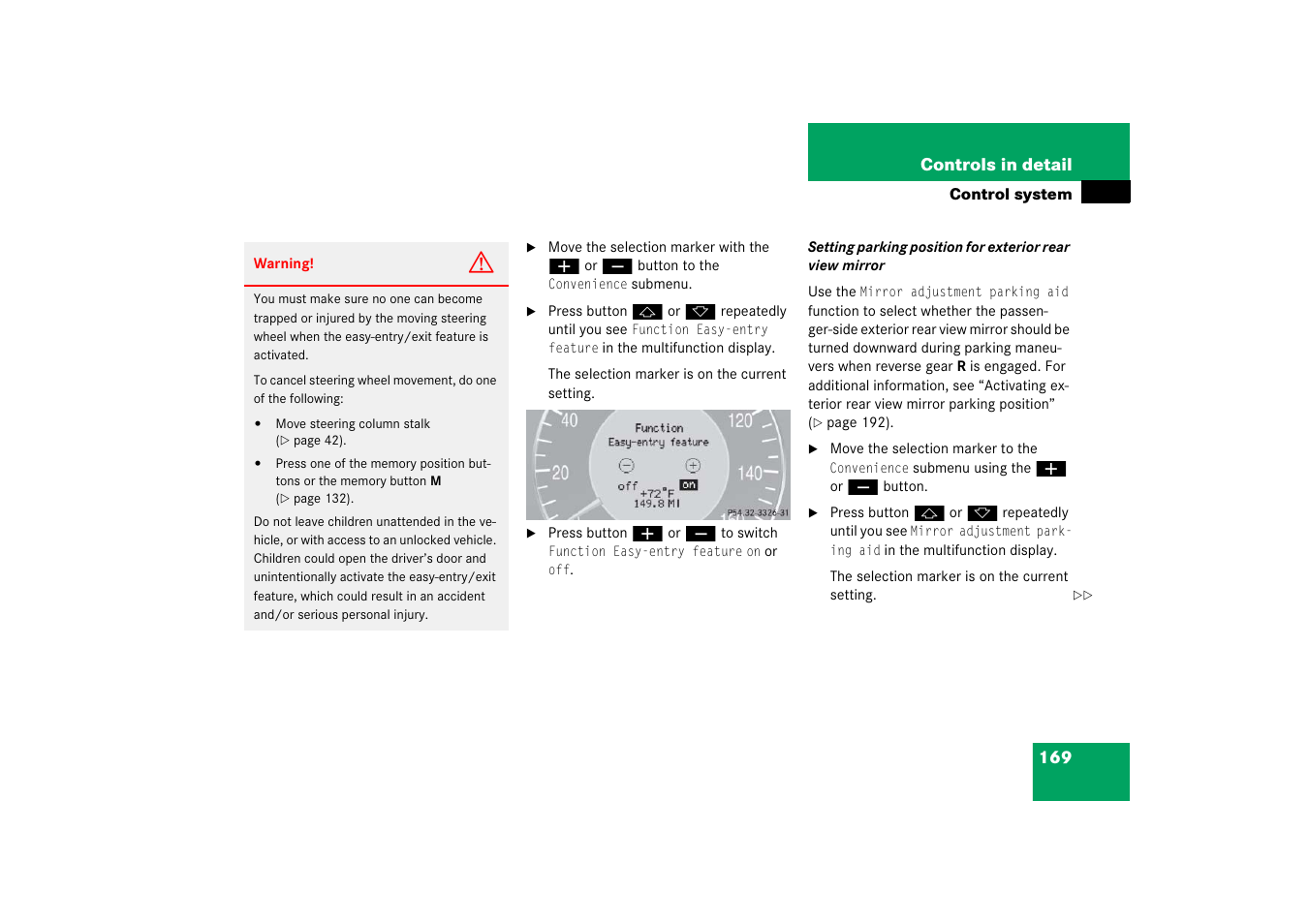 Mercedes-Benz CLS-Class 2006 Owners Manual User Manual | Page 170 / 498