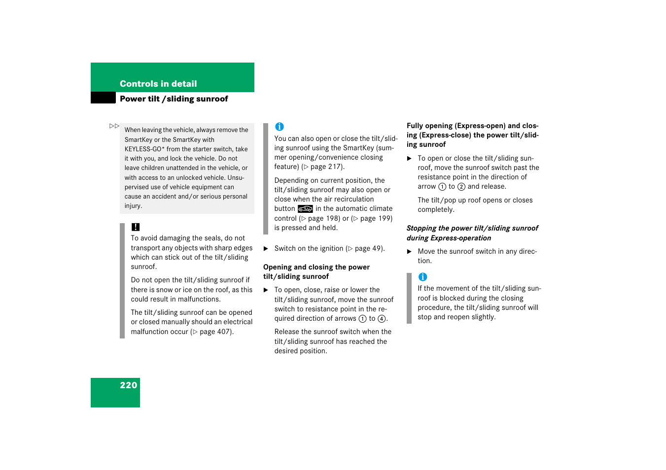Mercedes-Benz CLS-Class 2006 Owners Manual User Manual | Page 221 / 498