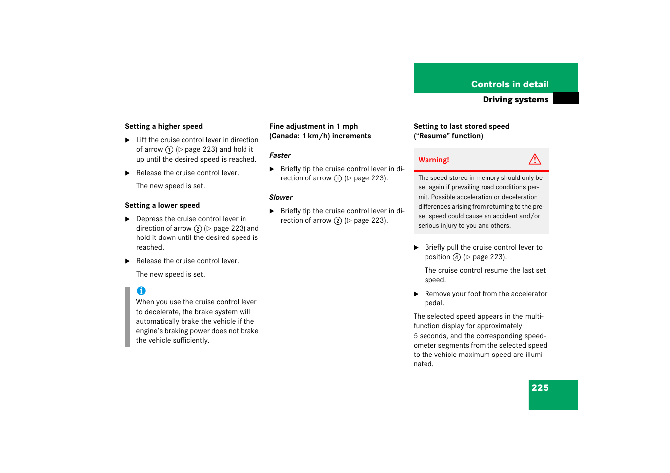 Mercedes-Benz CLS-Class 2006 Owners Manual User Manual | Page 226 / 498