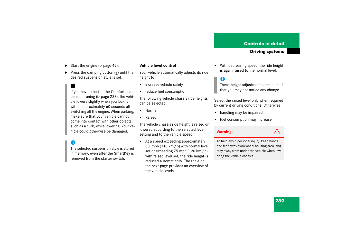 Mercedes-Benz CLS-Class 2006 Owners Manual User Manual | Page 240 / 498