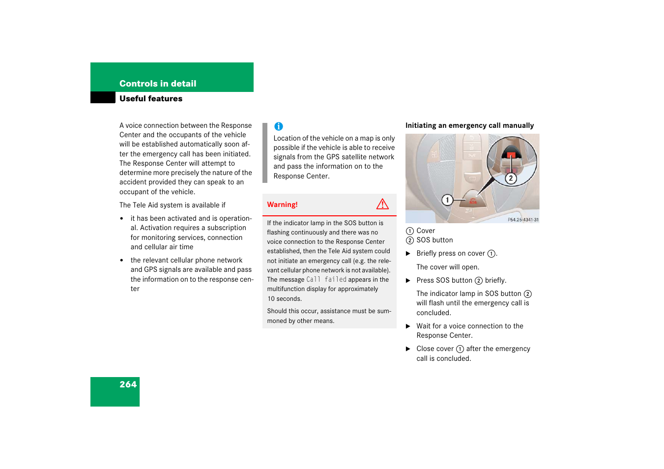 Panel | Mercedes-Benz CLS-Class 2006 Owners Manual User Manual | Page 265 / 498