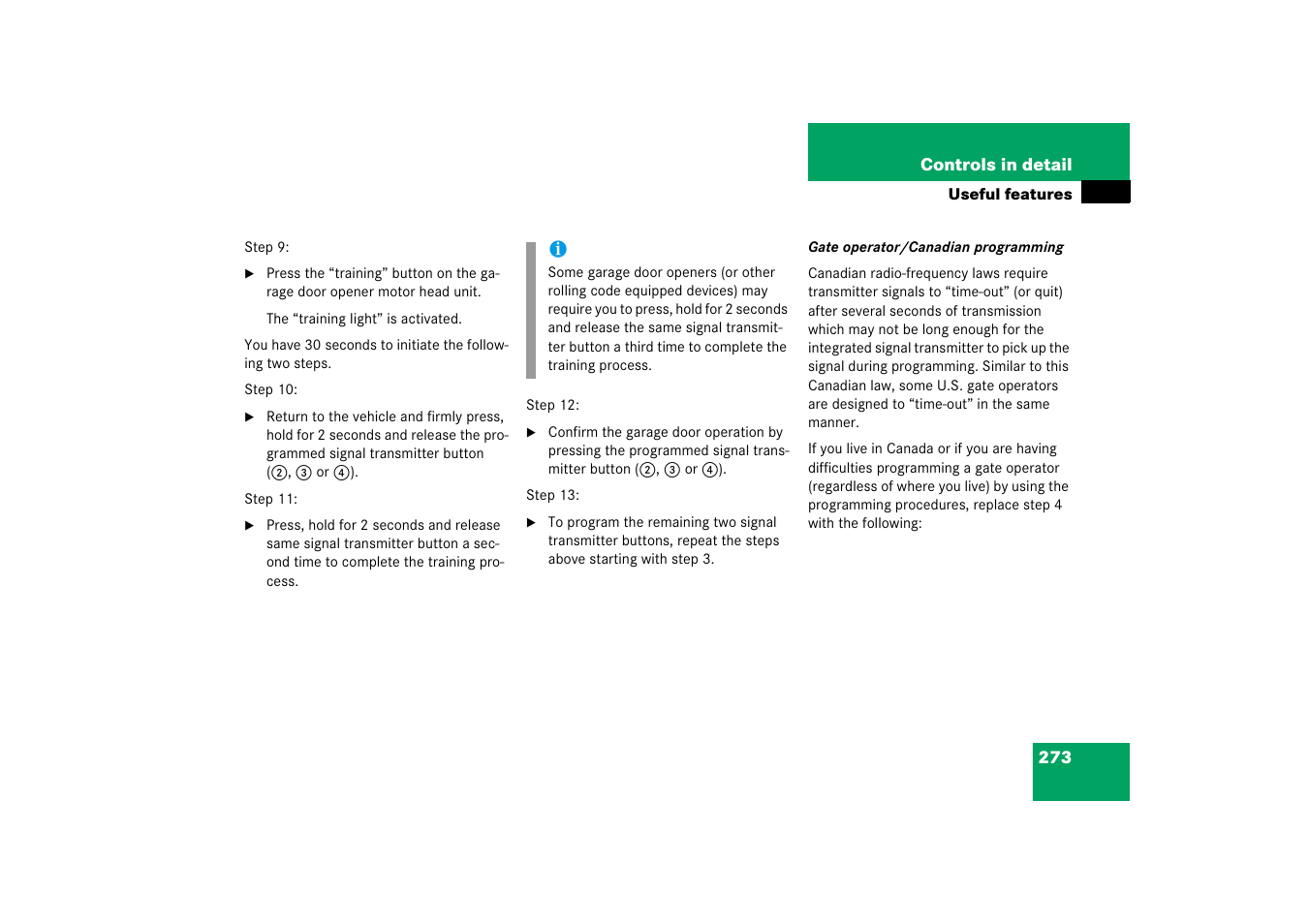 Mercedes-Benz CLS-Class 2006 Owners Manual User Manual | Page 274 / 498