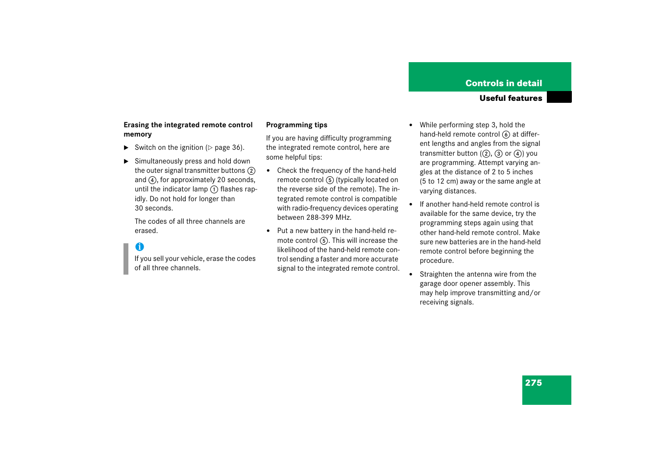 Mercedes-Benz CLS-Class 2006 Owners Manual User Manual | Page 276 / 498
