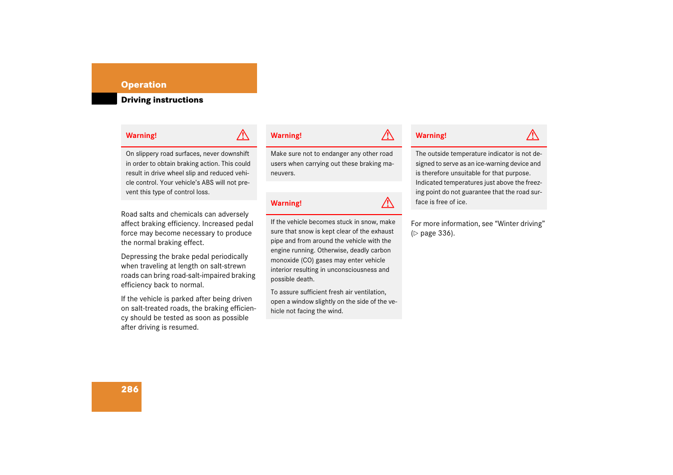 Mercedes-Benz CLS-Class 2006 Owners Manual User Manual | Page 287 / 498