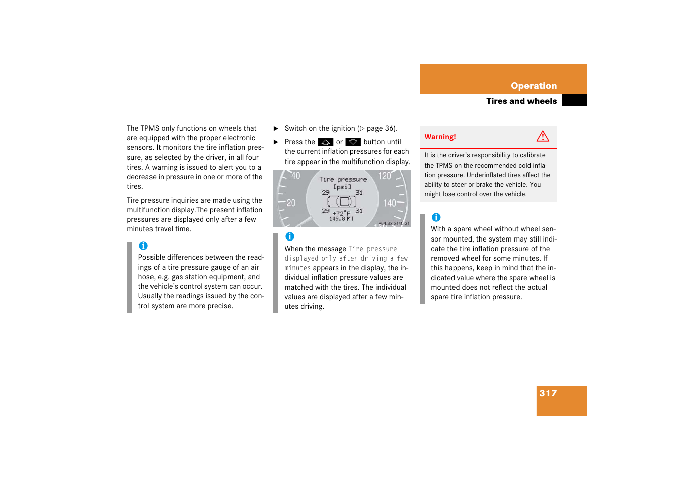 Mercedes-Benz CLS-Class 2006 Owners Manual User Manual | Page 318 / 498