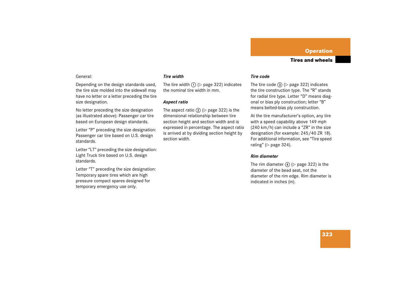 Mercedes-Benz CLS-Class 2006 Owners Manual User Manual | Page 324 / 498
