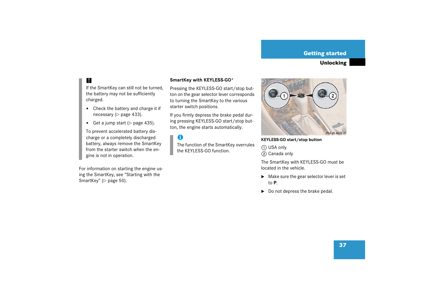 Mercedes-Benz CLS-Class 2006 Owners Manual User Manual | Page 38 / 498