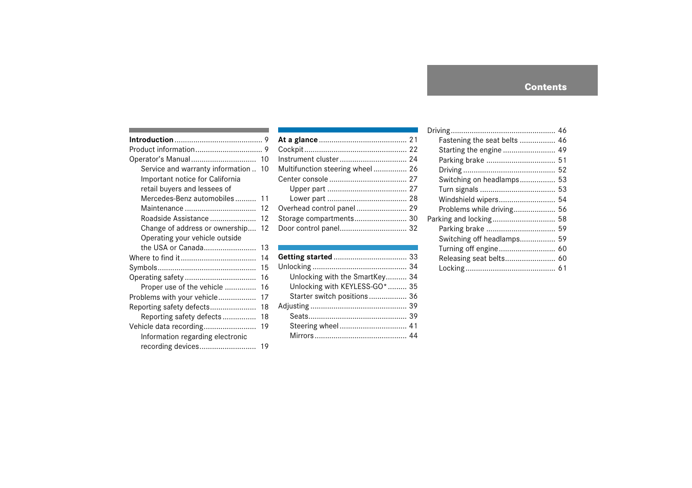 Mercedes-Benz CLS-Class 2006 Owners Manual User Manual | Page 4 / 498